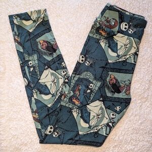 Lularoe tween leggings - disney nightmare before Christmas - green
